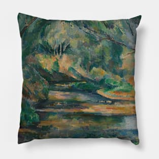 The Brook by Paul Cezanne Pillow