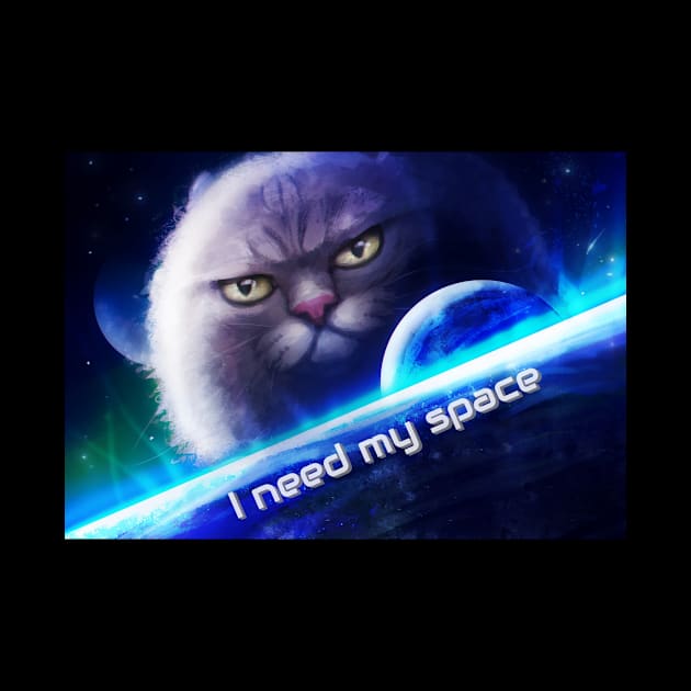 I need my space planetary cat by TeesToons