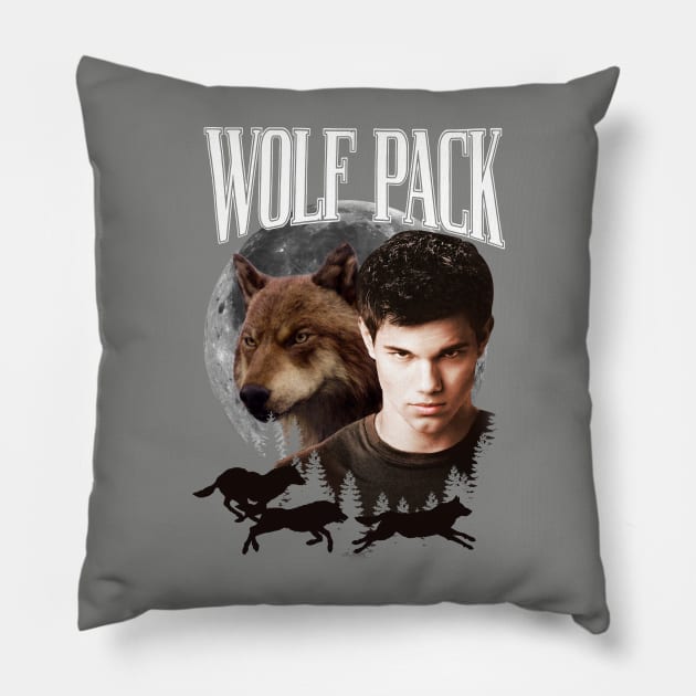 The Twilight Saga Jacob Wolf Pack Girls Muscle Pillow by Stephensb Dominikn