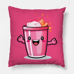 Soft drink cute T-Shirt cute giri Pillow