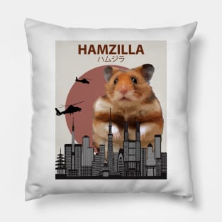 Hamzilla - Giant Hamster Monster Pillow