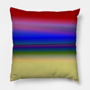 RED YELLOW BLUE TEXTURE ART Pillow