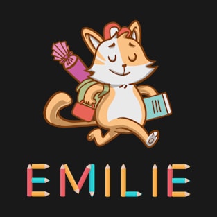 Einschulung Katze Emilie T-Shirt