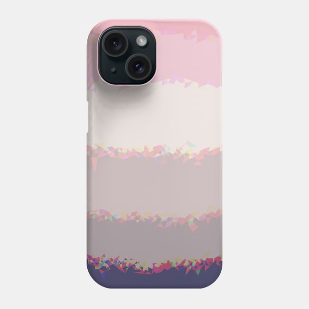 Diamond Lines Of Soft Colors Phone Case by Peaceful Space AS