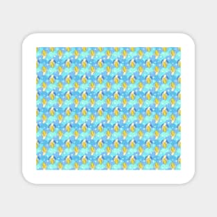 Banana Blue Scale Pattern Magnet