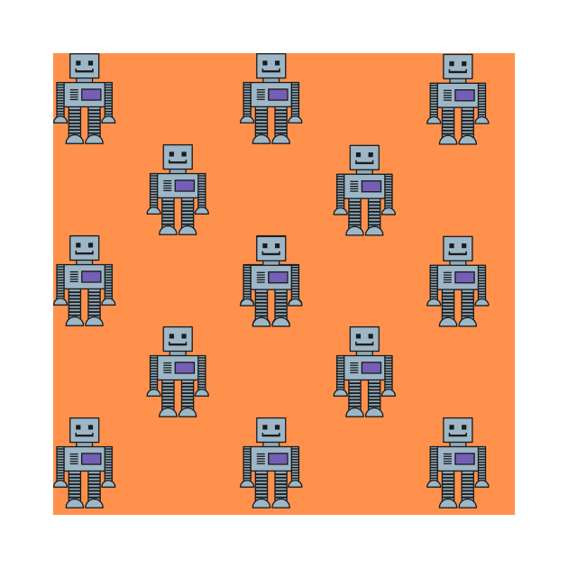 Robots - Orange by IslandofdeDolls