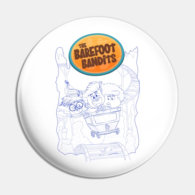 The Barefoot Bandits Minekart - Blue Pin by mukpuddy