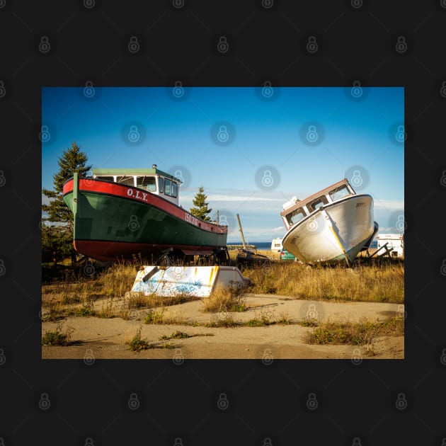 Retired Fishing Boat of the Coast of New-Brunswick, Canada V1 by Family journey with God