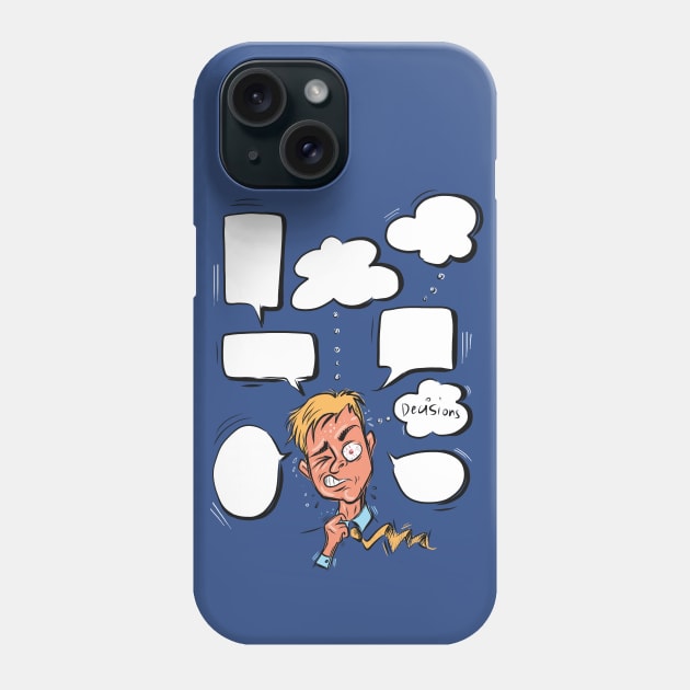 male with difficult decisions Phone Case by Dani Vittz