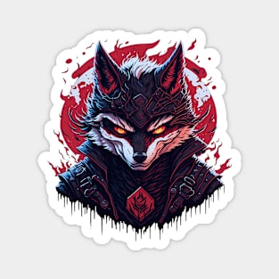 Ninja Wolf Magnet