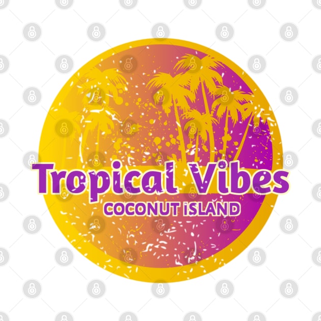 Tropical Vibes On Coconut Island by radeckari25
