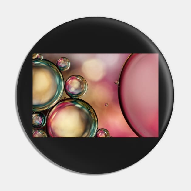 Bubble Abstract with Pink Sparkle Pin by SharonJ