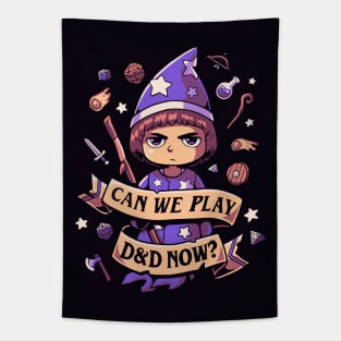 Can we play DnD now? // 80s, Roleplaying, Dungeon Master, Roll the Dice Tapestry