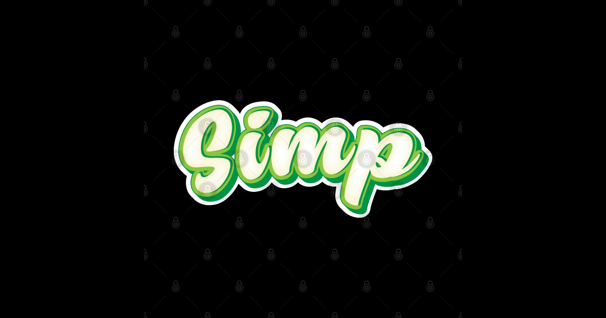 Simp - Simp - Sticker | TeePublic
