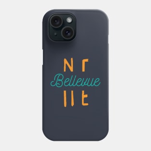 Bellevue Nebraska City Typography Phone Case