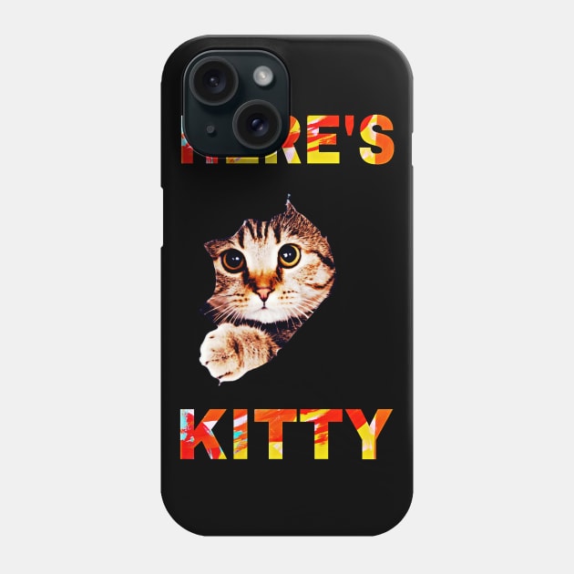 Here’s Kitty Phone Case by Black Cat Alley