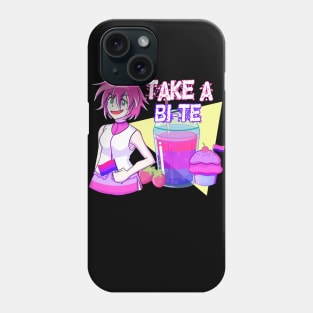 LGBT pride month bisexual anime girl Phone Case