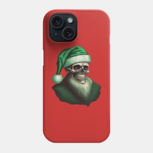 Green Santa the Skeleton Phone Case