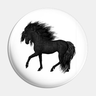 Black Horse in kind Pin