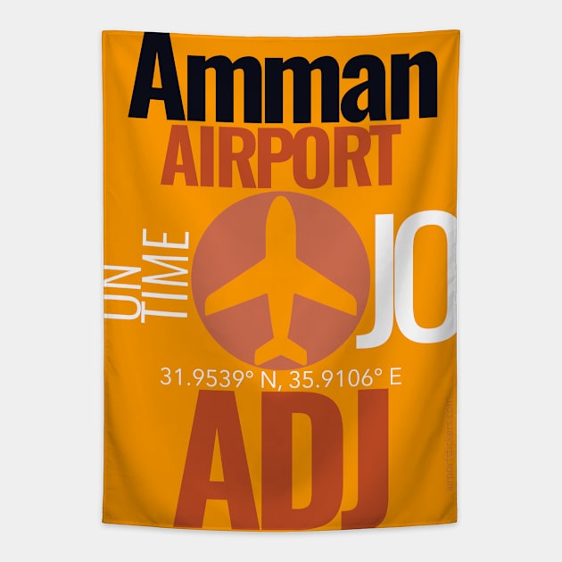 Jordan ADJ airport Tapestry by Woohoo