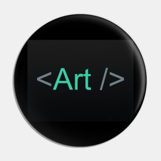 Javascript React Art Piece Pin