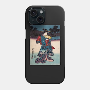 Old japanese woman painting Phone Case