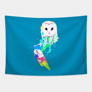 Barn Owl Splash Tapestry