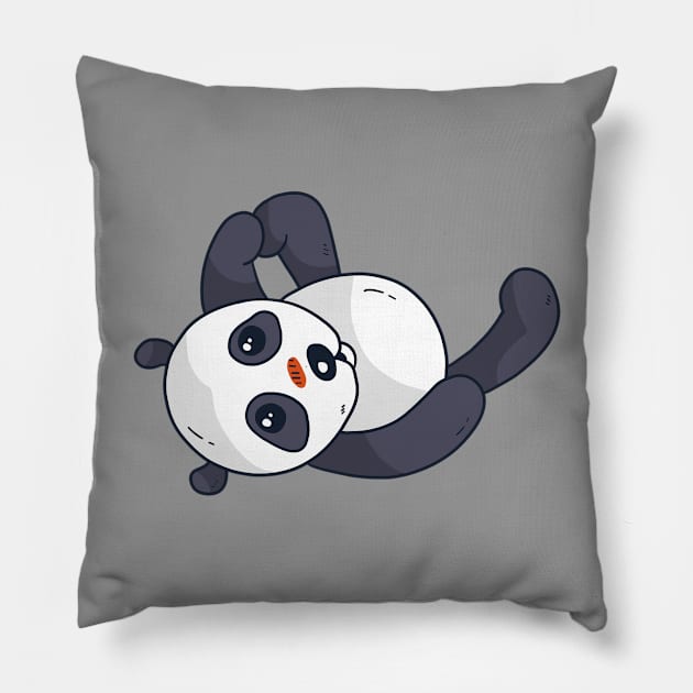 Baby Panda Bear Pillow by EarlAdrian