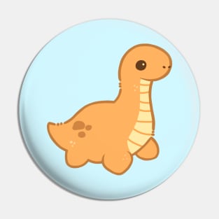 Plesiosaur (Orange) Pin