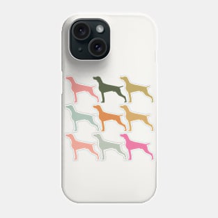 Weimaraner Dog in Rainbow Colors Phone Case