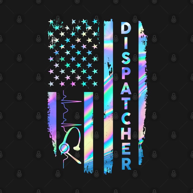 Dispatcher Flag USA by arlenawyron42770