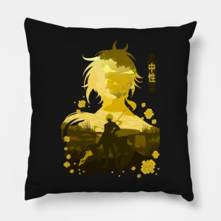 GENSHIN IMPACT ZHONGLI NEGATIVE SPACE Pillow