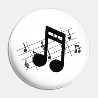 Musical Notes Sheet Pin