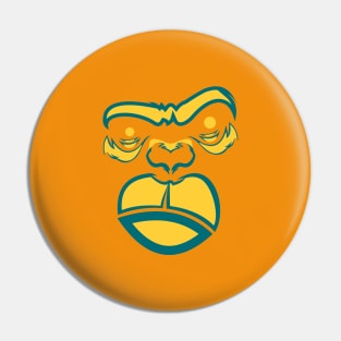 Gorilla Face Pin