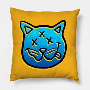 Grunge Cat - 3 Eyes Pillow