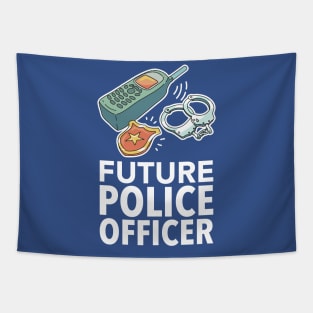 Future Police Officer Tapestry