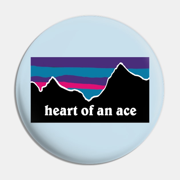 Heart of an Ace Afghanistan Landscape Pin by Aces & Eights 