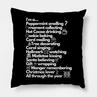 I'm a....Christmas Lover Pillow