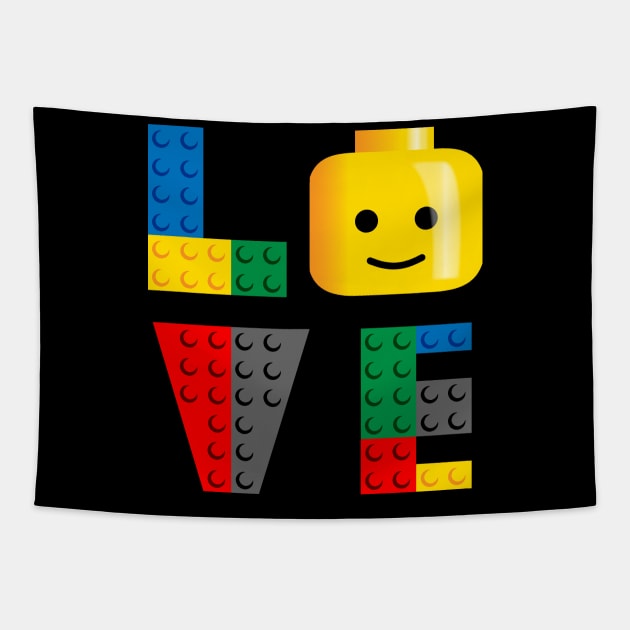 LOVE Lego Tapestry by designedbygeeks