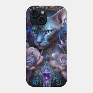 Enigmatic Glowy Sphynx Phone Case