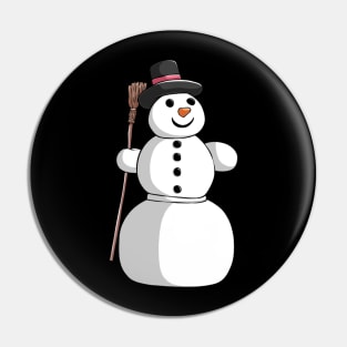 Snowman Winter Snow Christmas Xmas Pin