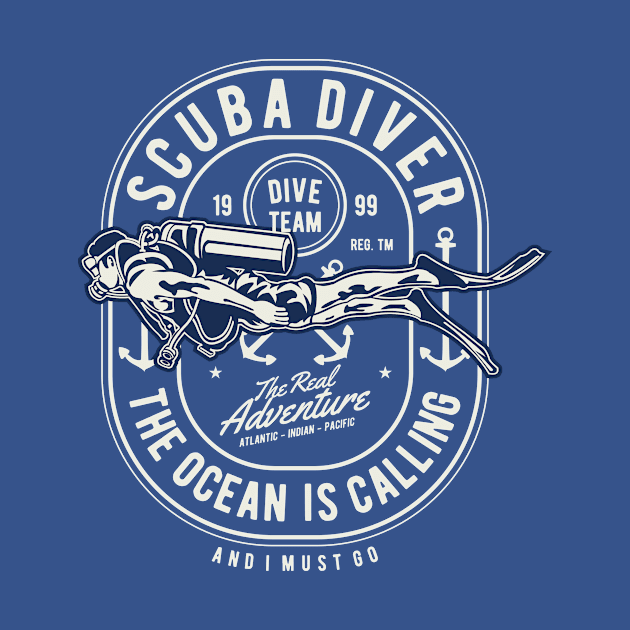 Scuba Diver by lionkingdesign