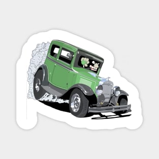 Mean Green Car Magnet