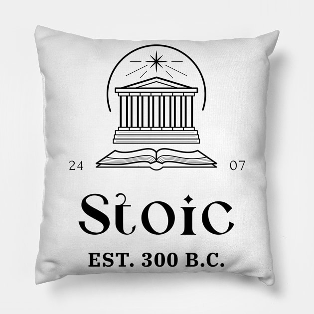 Stoic Classic Pillow by StoicChimp