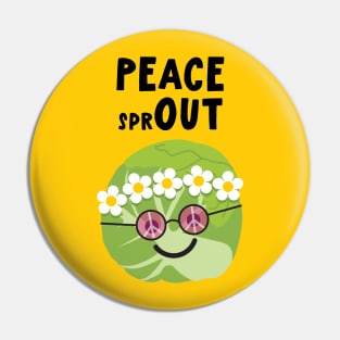 Peace Out Brussels Sprout! Pin