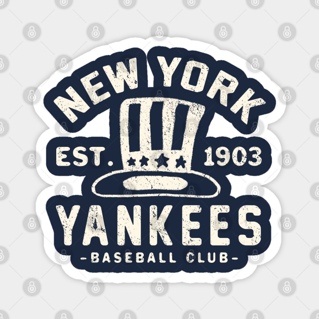 Yankees Retro 1 by  Buck Tee Magnet by Buck Tee