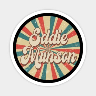 Circle Design Munson Proud Name Birthday 70s 80s 90s Styles Magnet