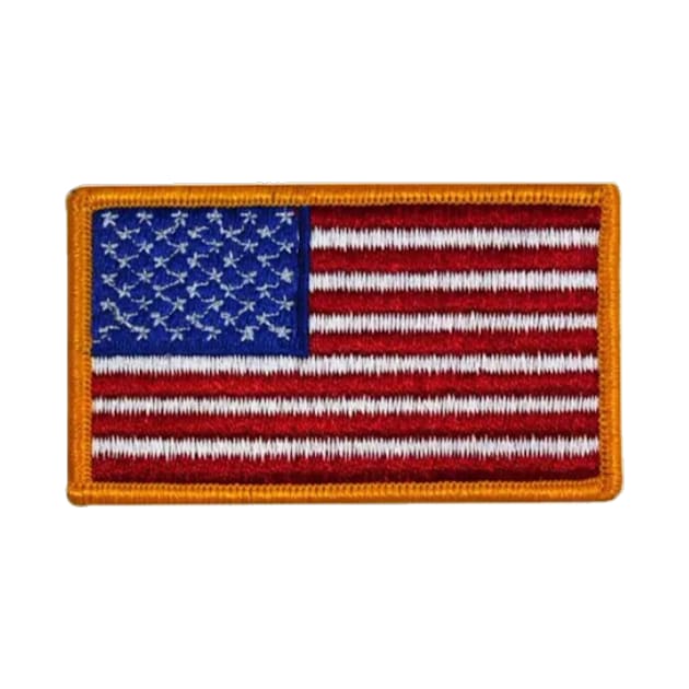 Embroidery American Flag Sticker by anacarminda