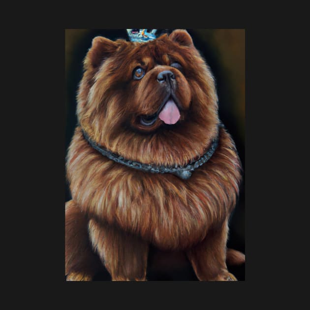 Chow Chow with Crown by maxcode