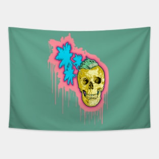 Pineapple Skull Tapestry